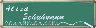 Alisa Schuhmann Visitenkarte